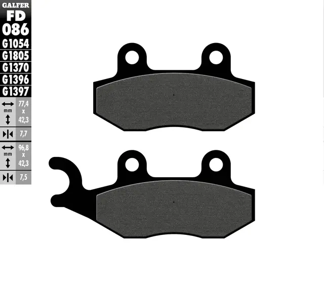 Galfer Bremseklosser, Semi-metall Anbefalt for urban/off-Road/Custom 