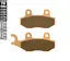 Galfer Bremseklosser, Sinter, Off-Road Kvalitet for off-road/racing-bruk