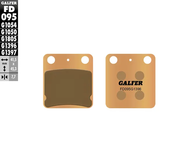 Galfer Bremseklosser, Sinter, Off-Road Kvalitet for off-road/racing-bruk 