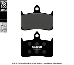 Galfer Bremseklosser, Semi-metall Anbefalt for urban/off-Road/Custom