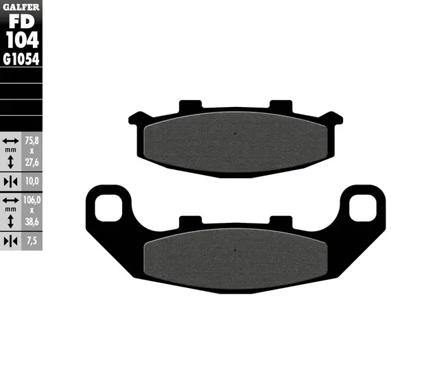 Galfer Bremseklosser, Semi-metall Anbefalt for urban/off-Road/Custom 