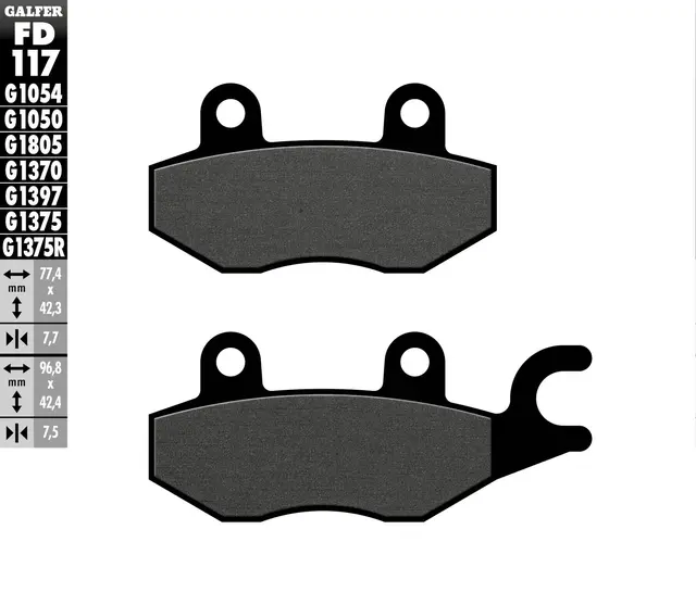 Galfer Bremseklosser, Semi-metall Anbefalt for urban/off-Road/Custom 