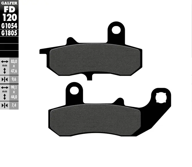Galfer Bremseklosser, Semi-metall Anbefalt for urban/off-Road/Custom 