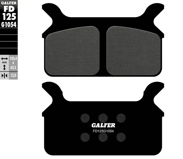 Galfer Bremseklosser, Semi-metall Anbefalt for urban/off-Road/Custom 