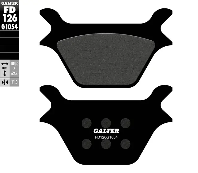 Galfer Bremseklosser, Semi-metall Anbefalt for urban/off-Road/Custom 