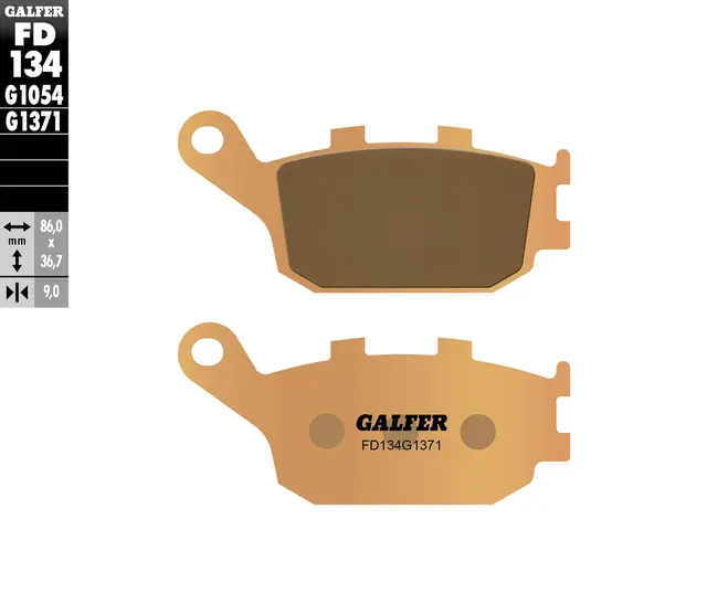 Galfer Bremseklosser, Sinter, Gate Bakklosser for custom/gatesykler 