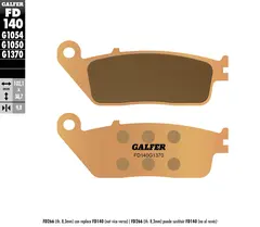 Galfer Bremseklosser, Sinter, Gate Kvalitet for gatesykler og custom