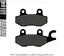 Galfer Bremseklosser, Semi-metall Anbefalt for urban/off-Road/Custom