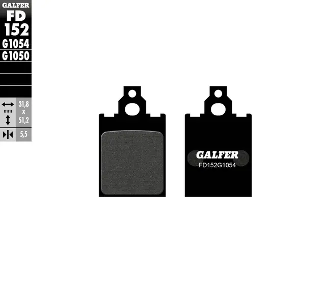 Galfer Bremseklosser, Semi-metall Anbefalt for urban/off-Road/Custom 