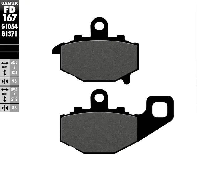 Galfer Bremseklosser, Semi-metall Anbefalt for urban/off-Road/Custom 