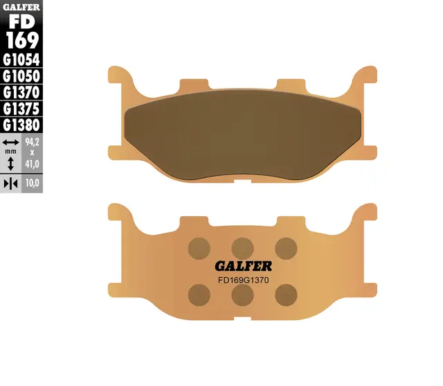 Galfer Bremseklosser, Sinter, Gate Kvalitet for gatesykler og custom 