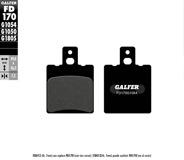 Galfer Bremseklosser, Semi-metall Anbefalt for urban/off-Road/Custom 