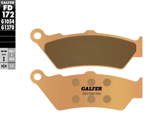 Galfer Bremseklosser, Sinter, Gate Kvalitet for gatesykler og custom 