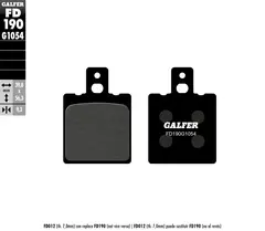 Galfer Bremseklosser, Semi-metall Anbefalt for urban/off-Road/Custom
