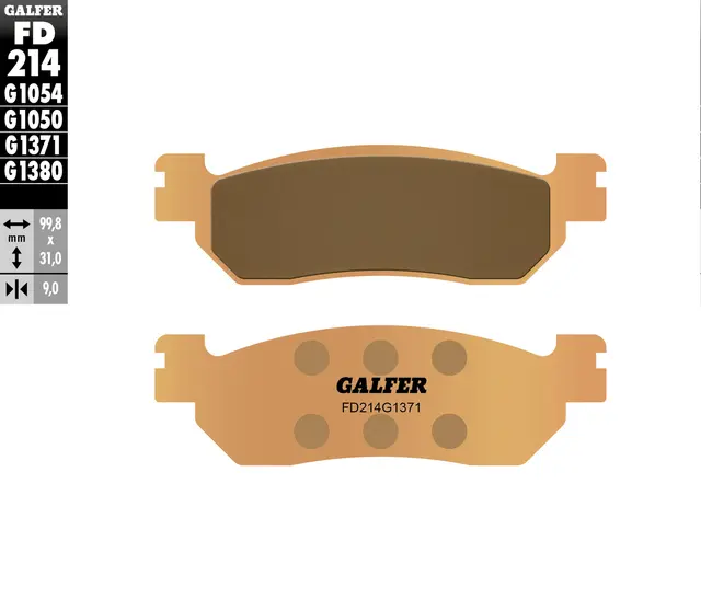 Galfer Bremseklosser, Sinter, Gate Bakklosser for custom/gatesykler 