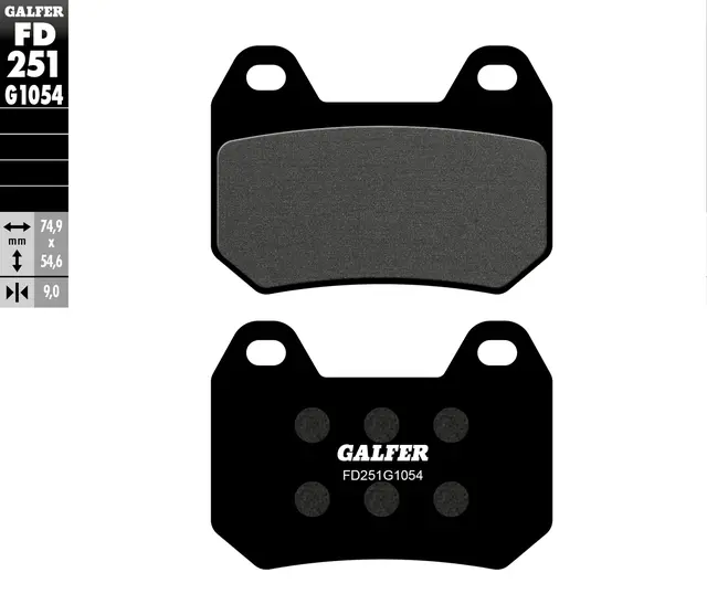 Galfer Bremseklosser, Semi-metall Anbefalt for urban/off-Road/Custom 