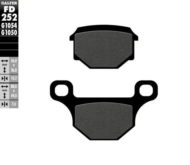 Galfer Bremseklosser, Semi-metall Anbefalt for urban/off-Road/Custom 