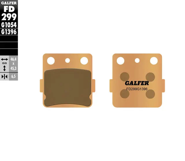 Galfer Bremseklosser, Sinter, Off-Road Kvalitet for off-road/racing-bruk 