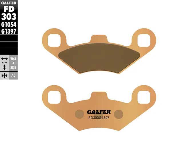 Galfer Bremseklosser, Sinter, ATV/Quads Kvalitetsklosser for ATV/UTV 