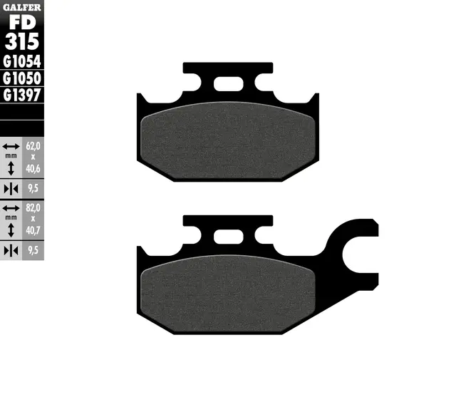Galfer Bremseklosser, Semi-metall Anbefalt for urban/off-Road/Custom 