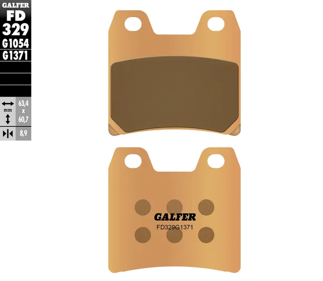 Galfer Bremseklosser, Sinter, Gate Bakklosser for custom/gatesykler 