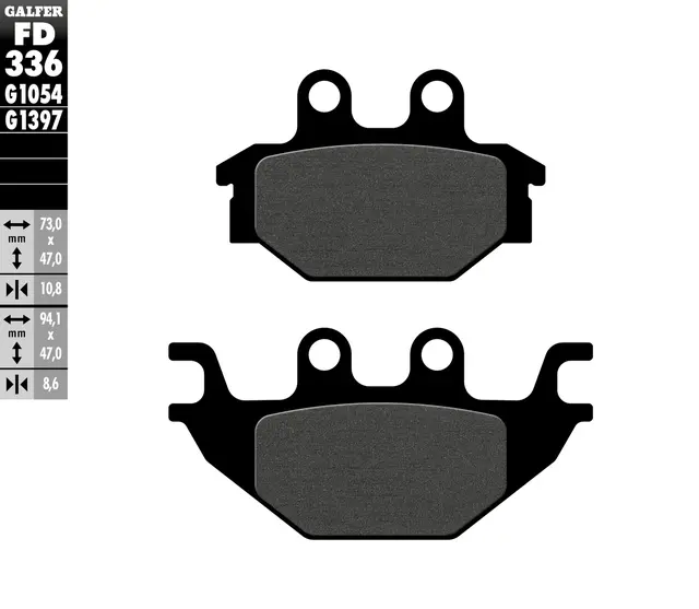 Galfer Bremseklosser, Semi-metall Anbefalt for urban/off-Road/Custom 