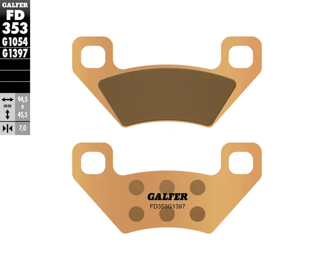 Galfer Bremseklosser, Sinter, ATV/Quads Kvalitetskloss for ATV/UTV 