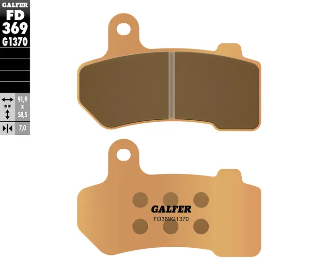 Galfer Bremseklosser, Sinter, Gate Kvalitet for gatesykler og custom 