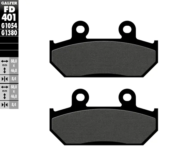 Galfer Bremseklosser, Semi-metall Anbefalt for urban/off-Road/Custom 