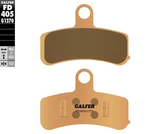 Galfer Bremseklosser, Sinter, Gate Kvalitet for gatesykler og custom 