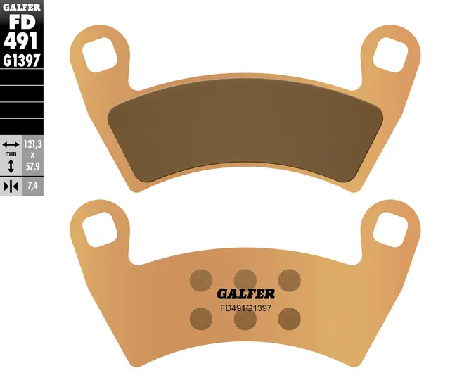 Galfer Bremseklosser, Sinter, ATV/Quads Kvalitetsklosser for ATV/UTV 