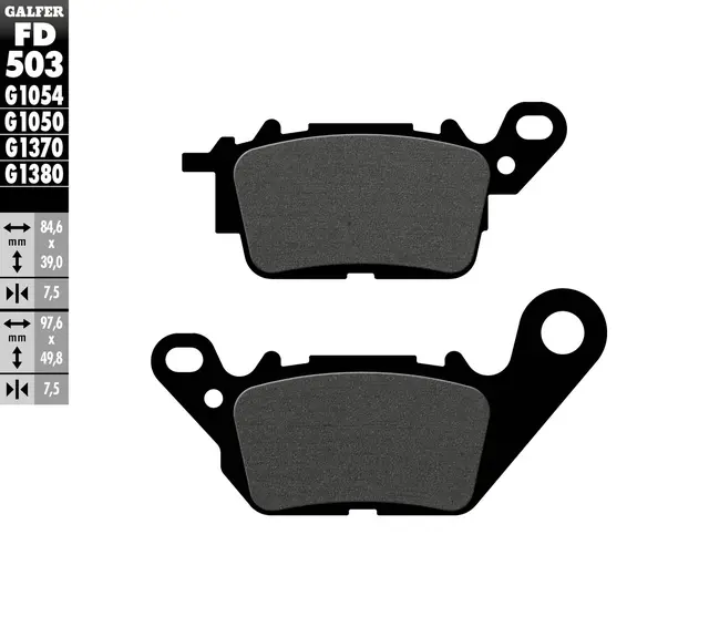 Galfer Bremseklosser, Semi-metall Anbefalt for urban/off-Road/Custom 