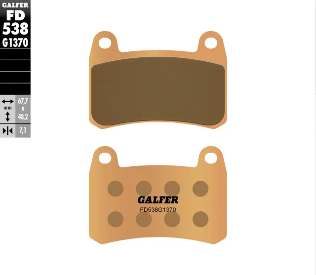 Galfer Bremseklosser, Sinter, Gate Kvalitet for gatesykler og custom 