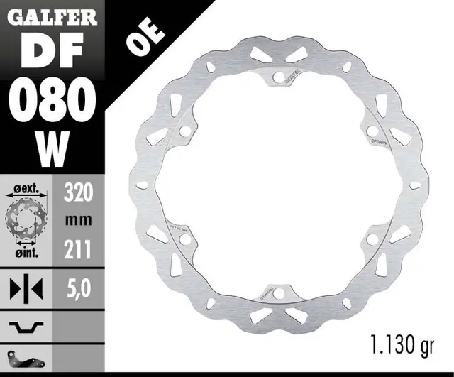 Galfer Bremseskive, Fast, 320x5mm 