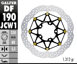 Galfer Bremseskive W Floatech Racing310X5.5mm