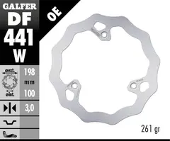 Galfer Bremseskive, W, Fast, 198x3mm