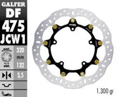 Galfer Bremseskive W Floatech Racing 320X5.5mm
