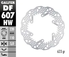Galfer Bremseskive SHARK, Fast &#248;220x5mm Enduro Bak, &#248;220x5mm