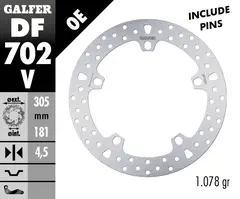 Galfer Bremseskive, Fast Rund, 305x4.5mm