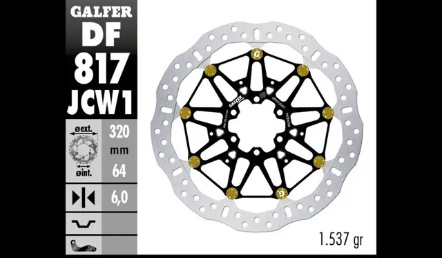 Galfer Bremseskive W Floatech Racing320X6mm 