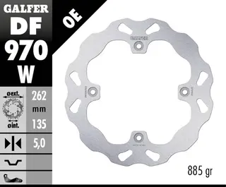 Galfer Bremseskive - Can-Am 262x5mm Maverick X3 (Front) 2017