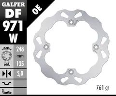 Galfer Bremseskive - Can-Am 248x5mm Maverick X3 (Bak) 2017