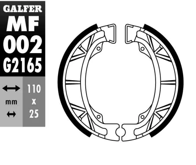 Galfer Bremsesko, MF - Honda/Peugeot GZ 002- 