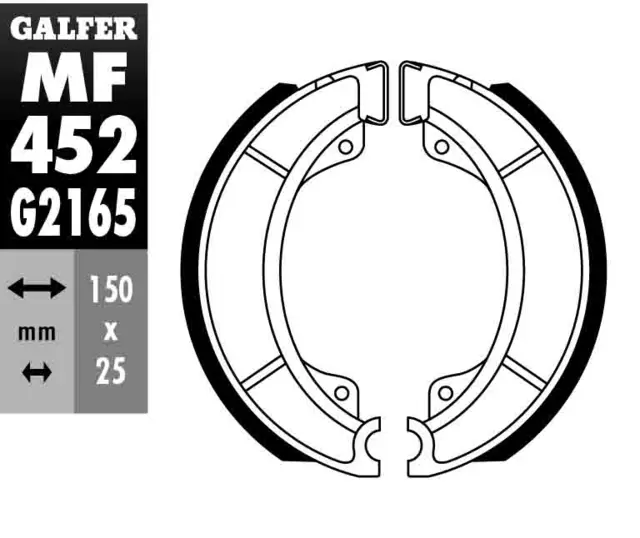 Galfer Bremsesko, MF - GZ 452-Yamaha 