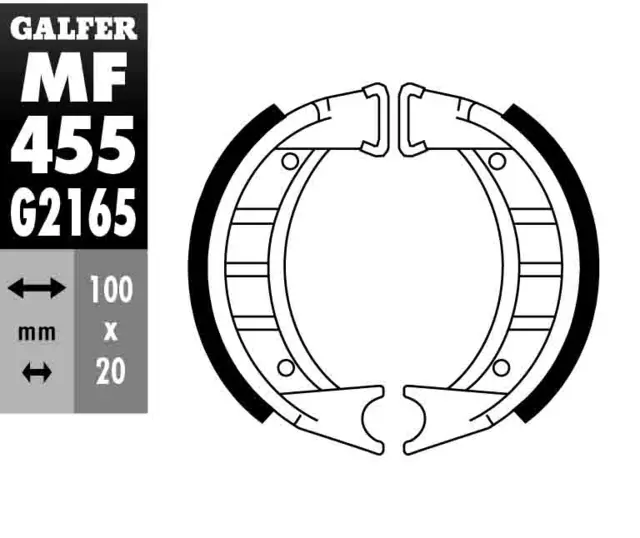 Galfer Bremsesko, MF - GZ 455-Yamaha 