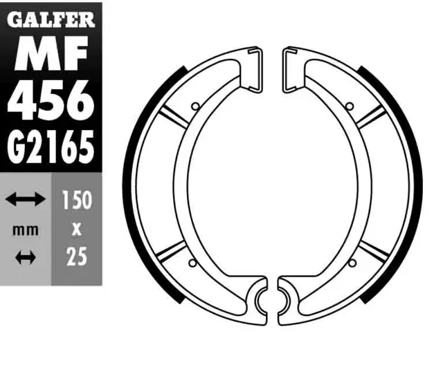 Galfer Bremsesko, MF - GZ 456-Yamaha 