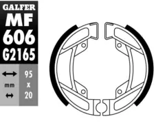 Galfer Bremsesko, MF - GZ 606-PEUGEOT