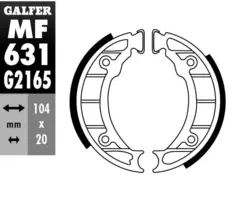 Galfer Bremsesko, MF - Piaggio/ZIP GZ 631