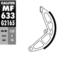 Galfer Bremsesko, MF - Moto Piaggio GZ 633