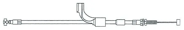 Gasswire Arctic Cat 0687-150 Mountain Cat 600, EFI 2002-2004 